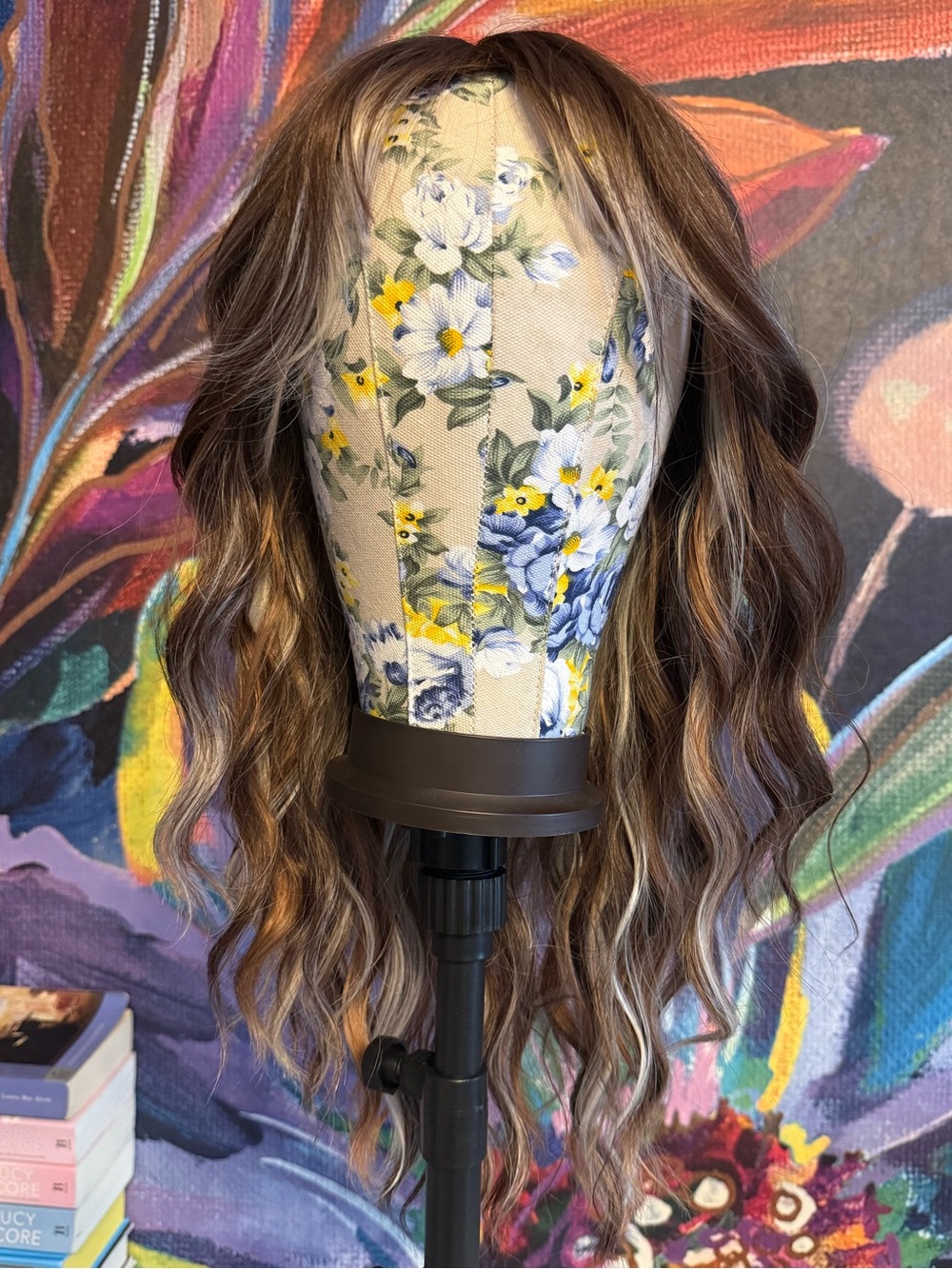 JBX Ossie Calico Hard Front Synthetic Wig Standard Bangs Trimmed